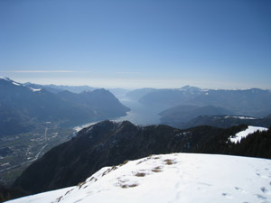 Panorama verso il Lago Iseo