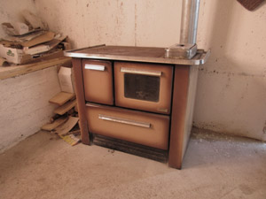 Interno del bivacco