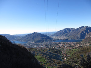 Panorava su Lecco dal sentiero 18