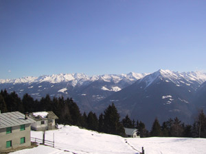 Panorama dal rifugio sulle Orobie