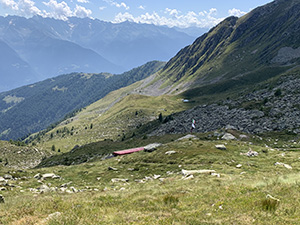 Ultimo tratto in discesa verso la Capanna Meden