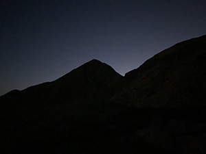 Profilo al tramonto