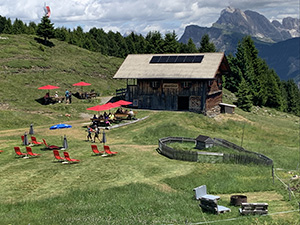 Arriviamo alla Malga Messner