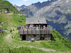 La terrazza del Rifugio Mirtillo