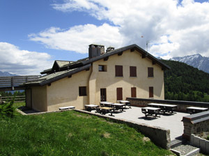 La terrazza del rifugio