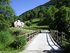 Il primo ponte sul Torrente Mortirolo