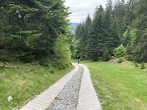 Risaliamo una pista camminando sulle strisce