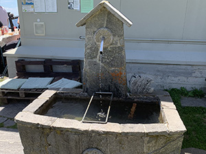 La fontana accanto al rifugio