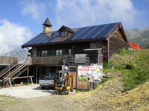 Arrivo al rifugio