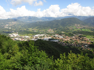 Panorama su Odolo e la Val Sabbia