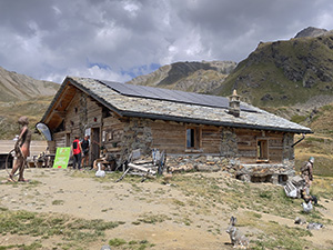 Un edificio di servizio al rifugio