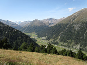 Veduta del fondovalle dal bivacco