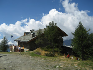 Arrivo al rifugio