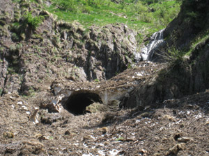 Altro torrente con slavina
