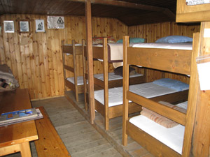 Interno del bivacco