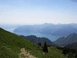 Panorama dal rifugio sul Lago Iseo