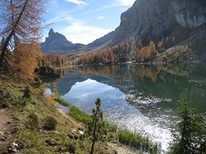 Il Lago Federa e la Croda del Becco