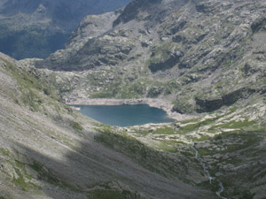 Dal Passo vista sul Lago del Truzzo