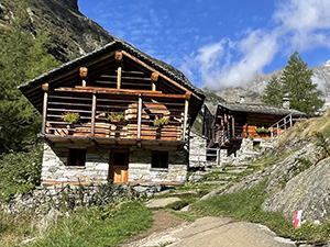 Arriviamo all'Alpe Pile