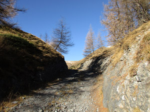 Tratto scavato nella roccia