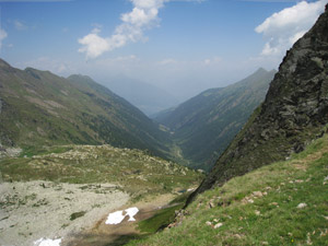 La Valle del Livrio dal Passo Publino