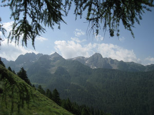 Le cime oltre Carona: Pizzo Becco, Sardegnana ecc.