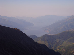 Il Lago di Como al tramonto