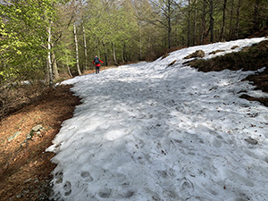 Un altro tratto innevato
