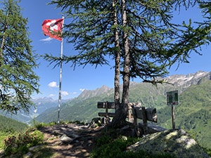 Punto panoramico nei pressi della capanna