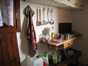 Interno del bivacco