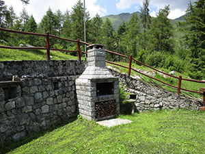 Baita Plaurent - ll camino esterno