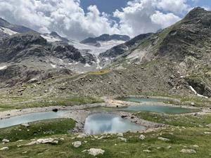 5 laghetti prima del Passo di Compagneda