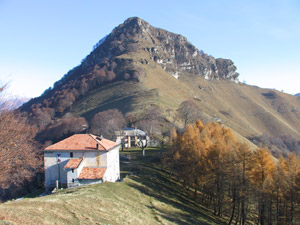 Il rifugio e il Sasso Gordona