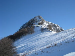 Il Sasso Gordona in inverno