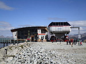 Arrivo cabinovia a Passo Paradiso