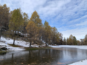 Il laghetto nei pressi del Rifugio Roccoli Lorla