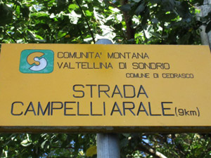 Inizio della strada a pedaggio