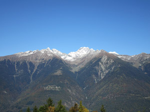 Salendo, veduta verso il Disgrazia