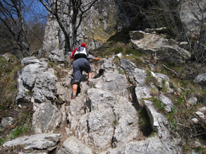 Breve tratto quasi verticale