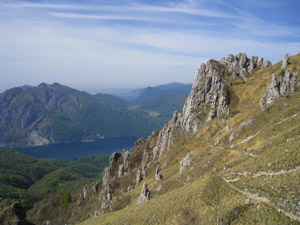 Panorama vista lago