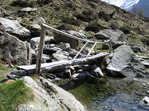 Il ponticello sul Torrente della Val da Leen