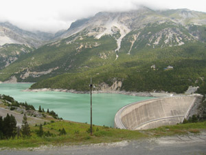 La diga del Lago di Cancano