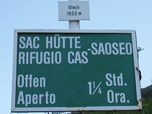 Indicazioni alla partenza