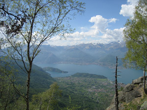 Vista panoramica sul lago da Bancol