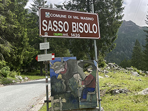 Arriviamo a Sasso Bisolo