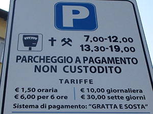 Il parcheggio della stazione