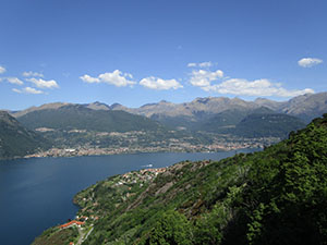 e verso la parte alta del Lario