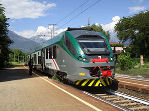 Al termine di ogni tappa prendiamo il treno per tornare indietro