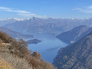 Monte Comana; panorama verso nord
