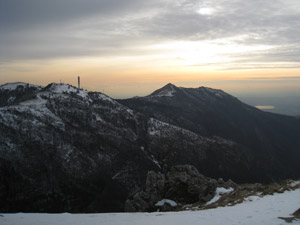 Dal sentiero 1 panorama sui Monti Rai e Cornizzolo